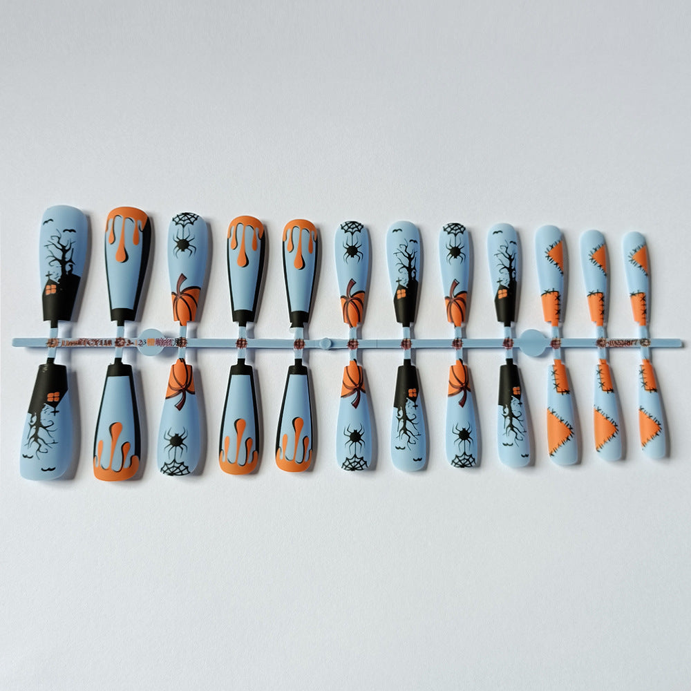 Halloween-Themed Wearable Nail Art Chips for Spooky Style