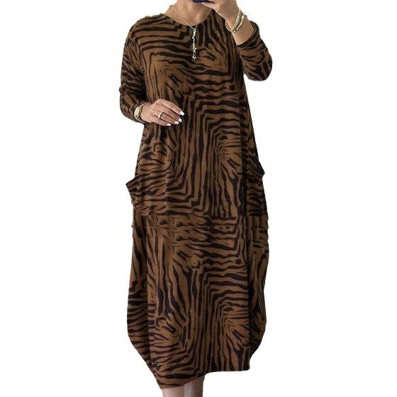 "Leopard Print Dresses for Women, Perfect for Spring and Autumn