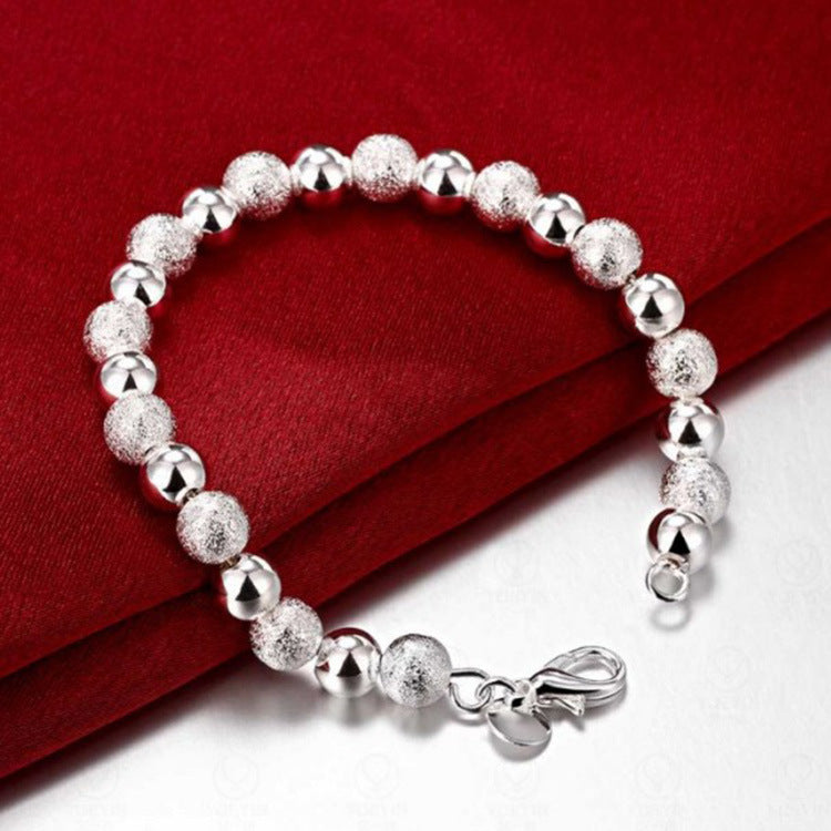 Fashion Best-seller Silver-plated 8MM Sand Beads Bracelet