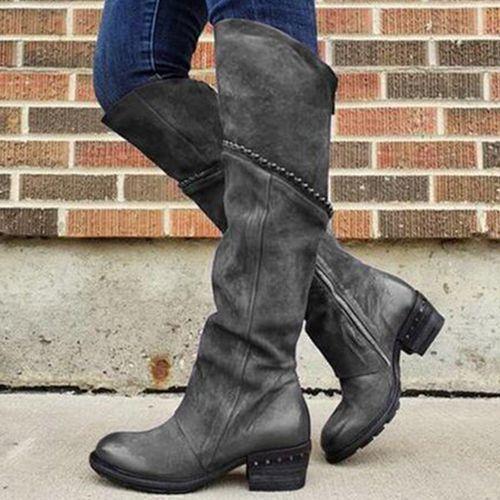 Women's Round Toe European & American Martin Boots