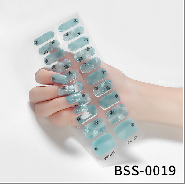 Gel Nail Stickers European And American Semi-curing