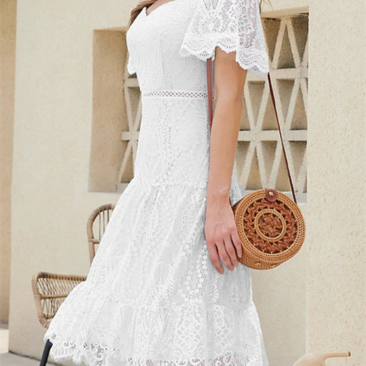 Women's New Elegant Lace Dress