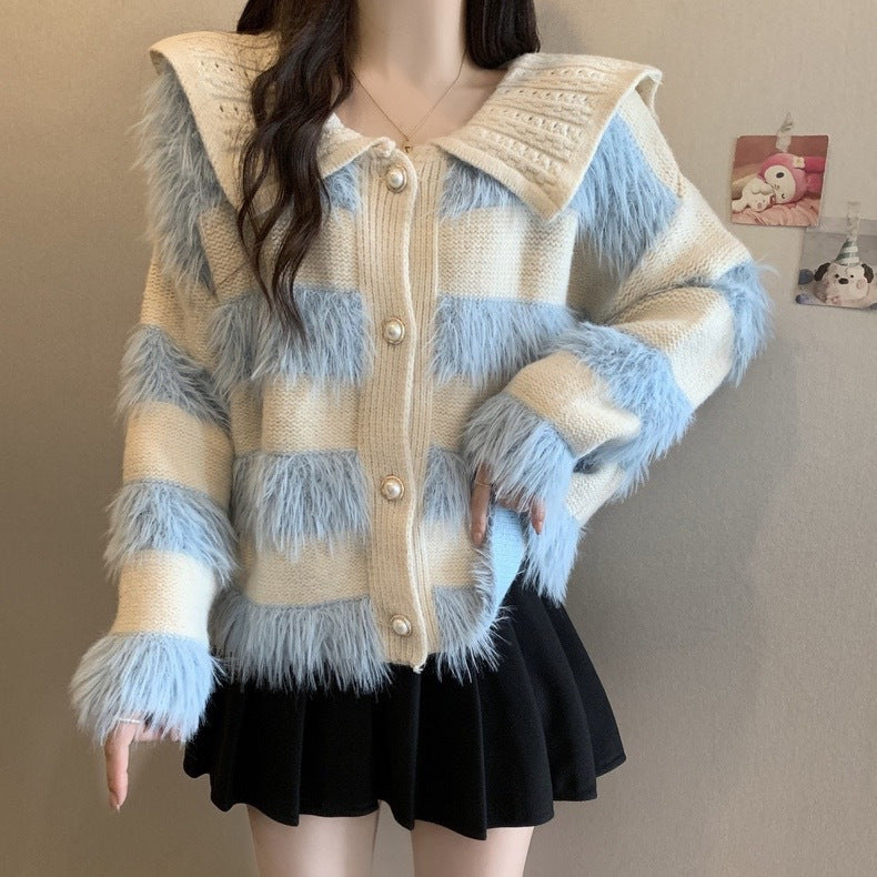 Mink Fur Sweater Coat for Women - Autumn and Winter Collection