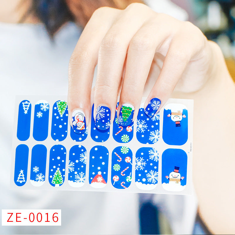 Nail Art Stickers Santa Claus Snowflake Elk