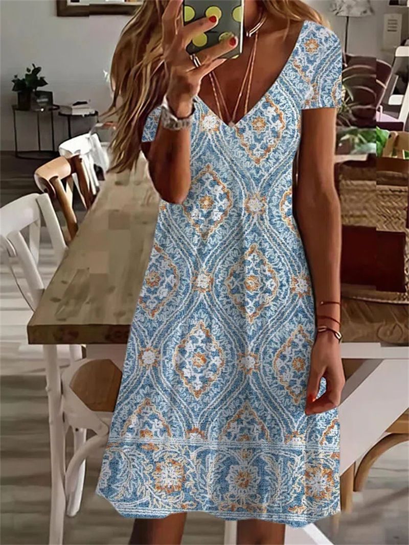 New Fashion Printing Dress in Colorful Design