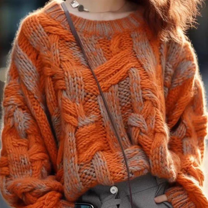 Loose Top Temperament Sweater for a Relaxed Fall and Winter Look