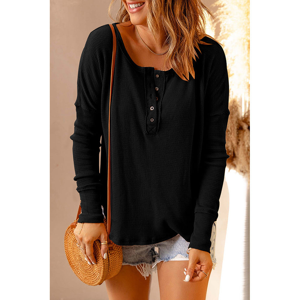 Women's Solid Color Bottoming Shirt