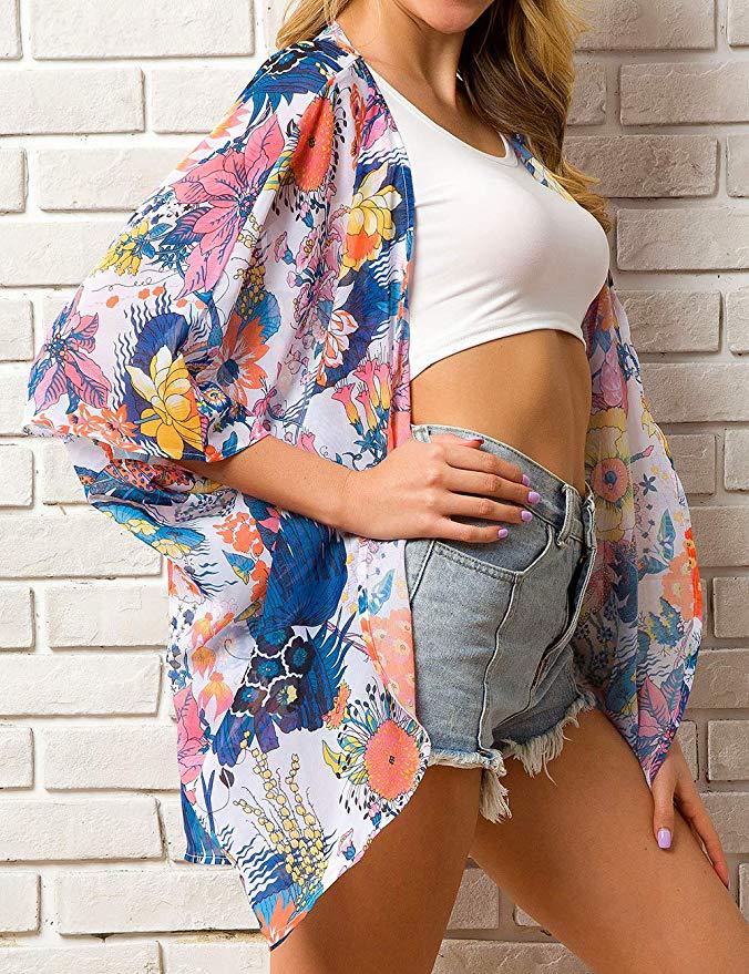 Sun-Protective Printed Women's Cardigan for Stylish Outdoor Wear