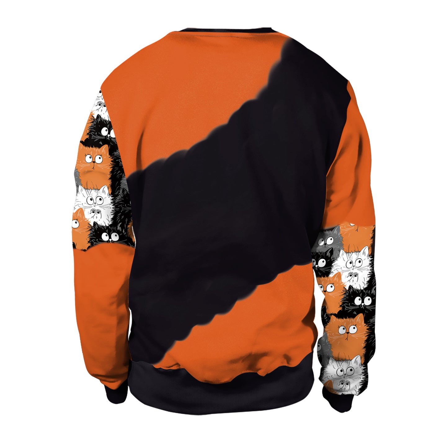 Halloween Pumpkin-Tied Horror Funny Long-Sleeved Sweater for Women