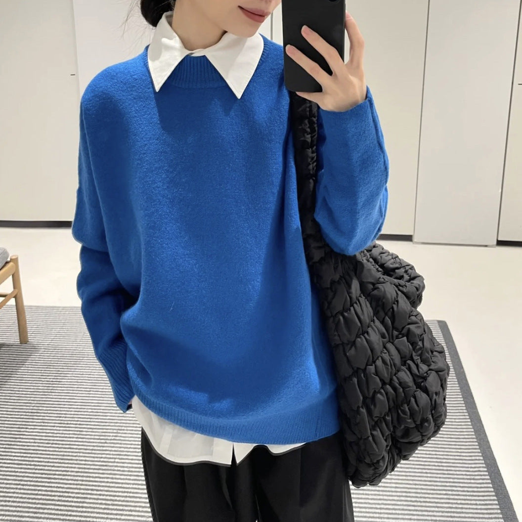 Women's Casual Raglan Sleeve Knit Sweater