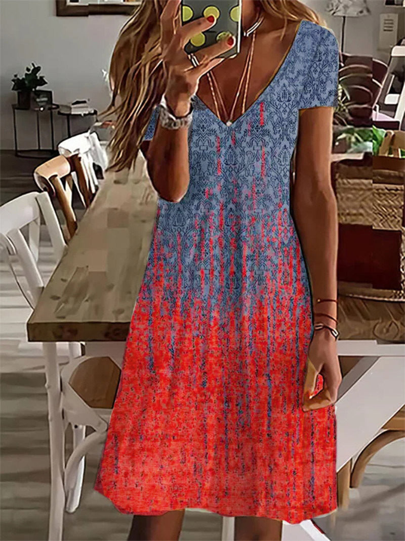 New Fashion Printing Dress in Colorful Design