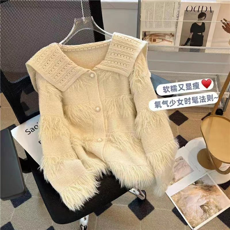 Mink Fur Sweater Coat for Women - Autumn and Winter Collection