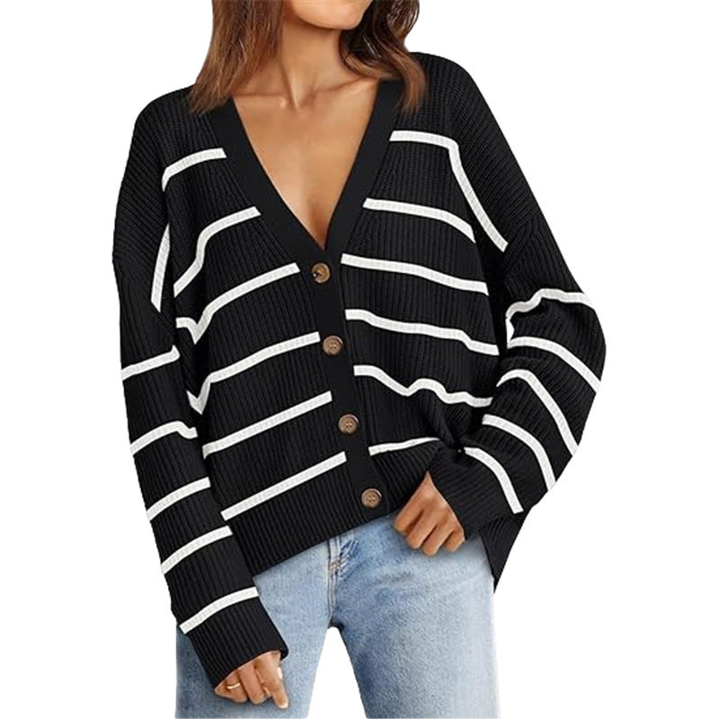 Women's Lightweight Sweater Cardigan – No Pilling, No Fading, with Buttons