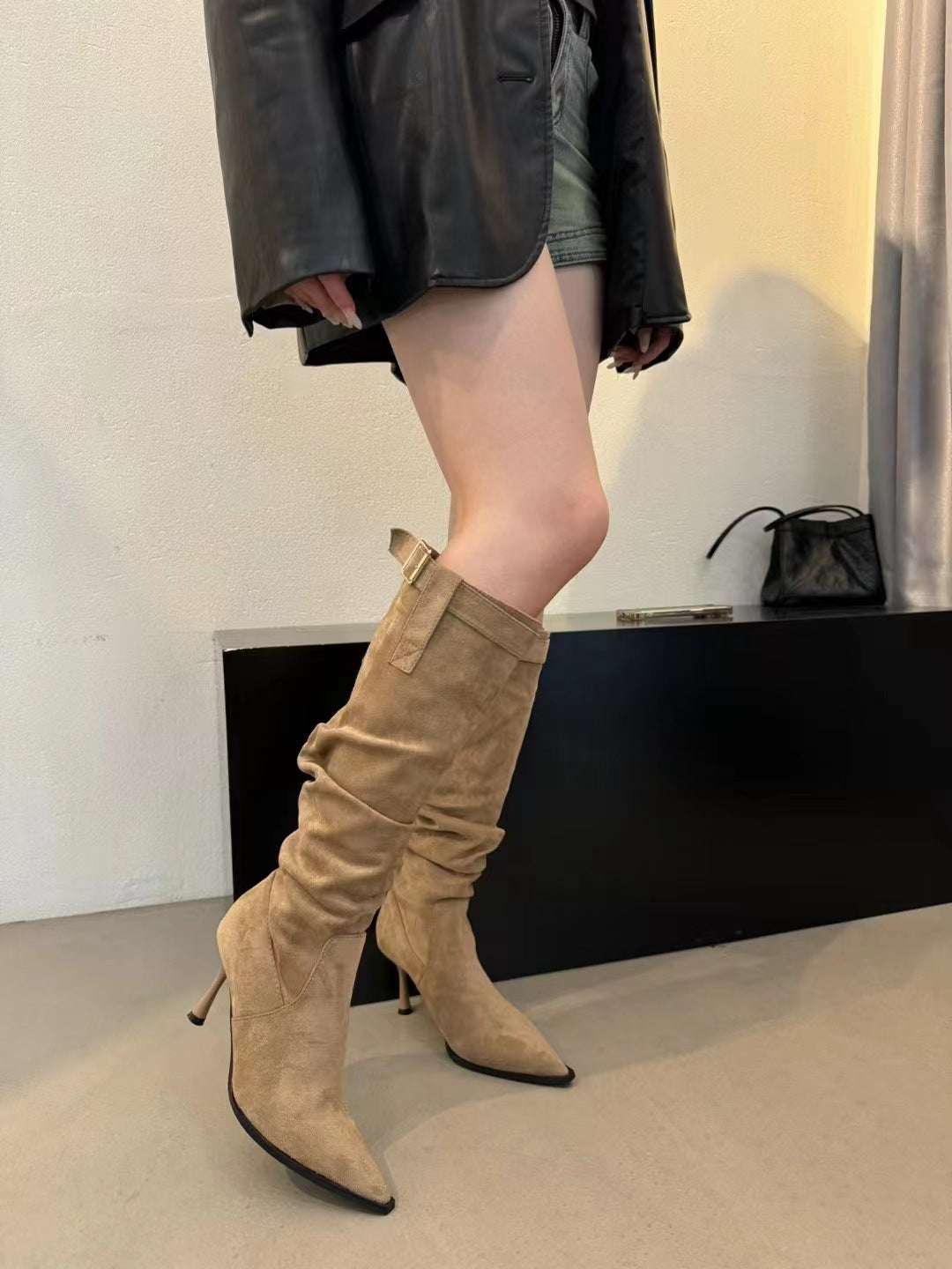 Women's Slimming High Leg Pile Style Boots