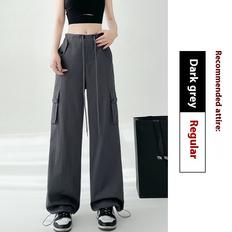 Women's High-Waist Casual Sports Wide-Leg Pants – Comfortable and Stylish Fit