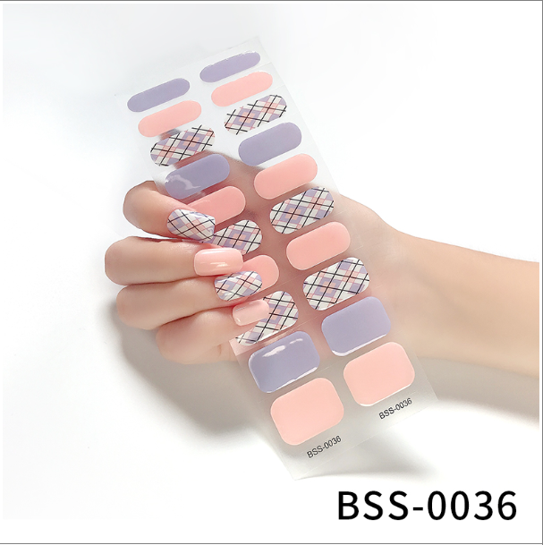 Gel Nail Stickers European And American Semi-curing