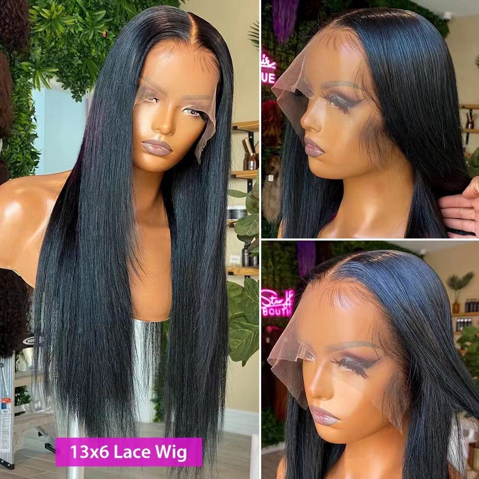 Ladies' Long Straight Hair Lace Fake