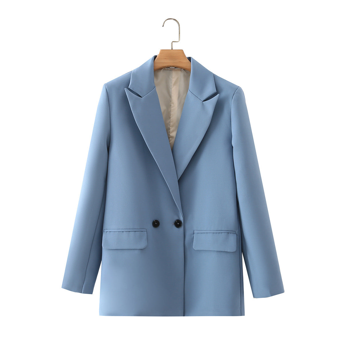 Women's Multicolor Double-Breasted Suit Coat