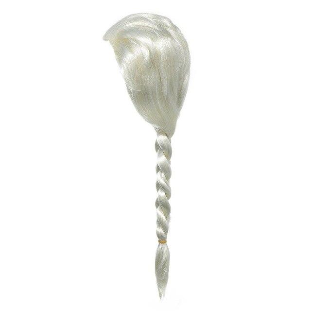 Princess Headdress Silver For Children Brown Cosplay Wig Props