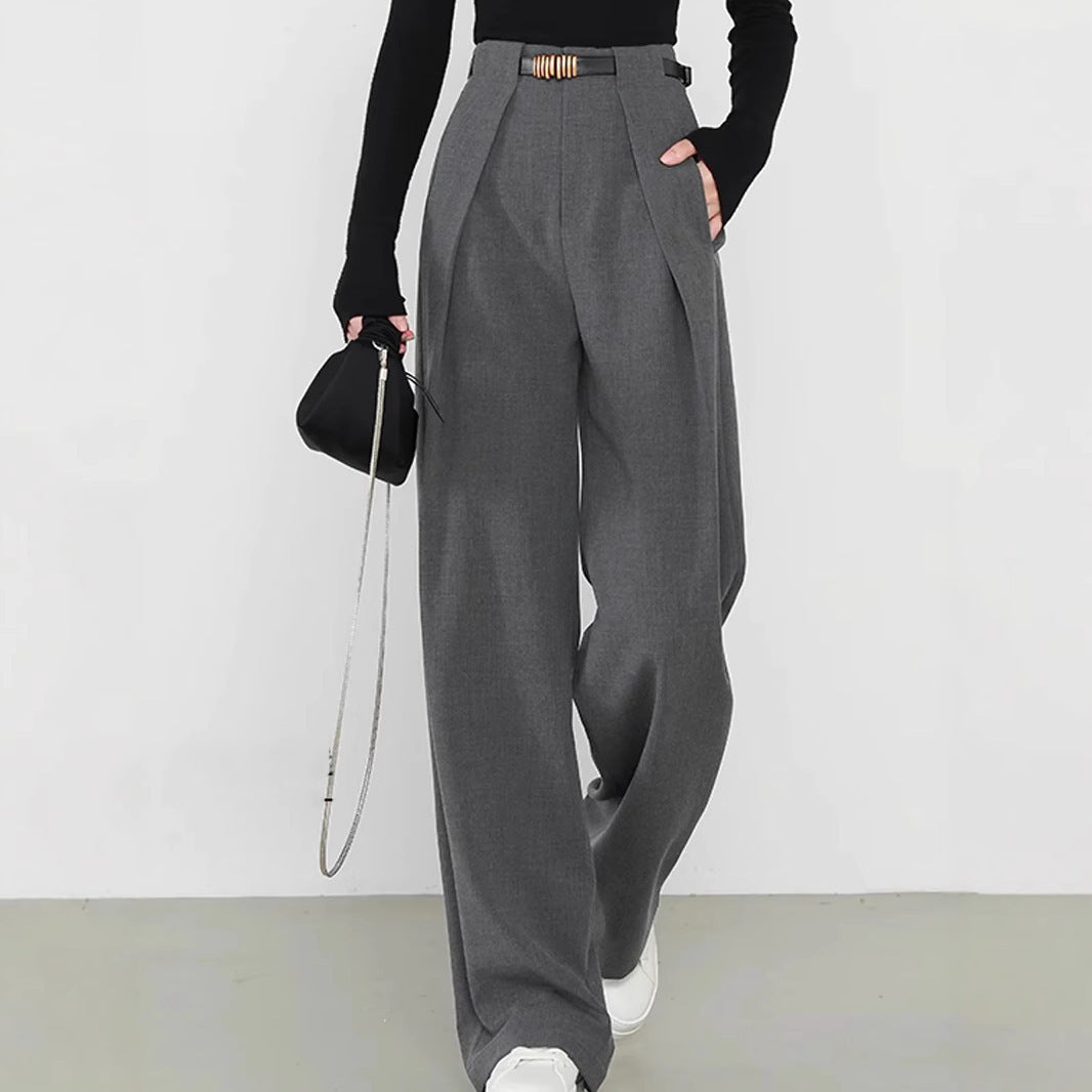 Women's High-Grade Polyester Suit Pants – Idle Style and Sophisticated Design