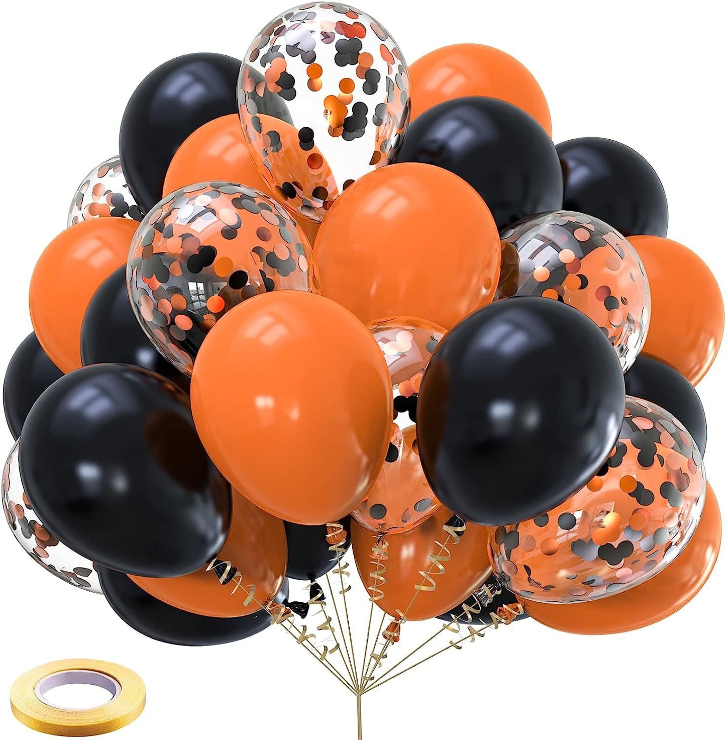 12-inch Halloween Horror Balloon Orange Black