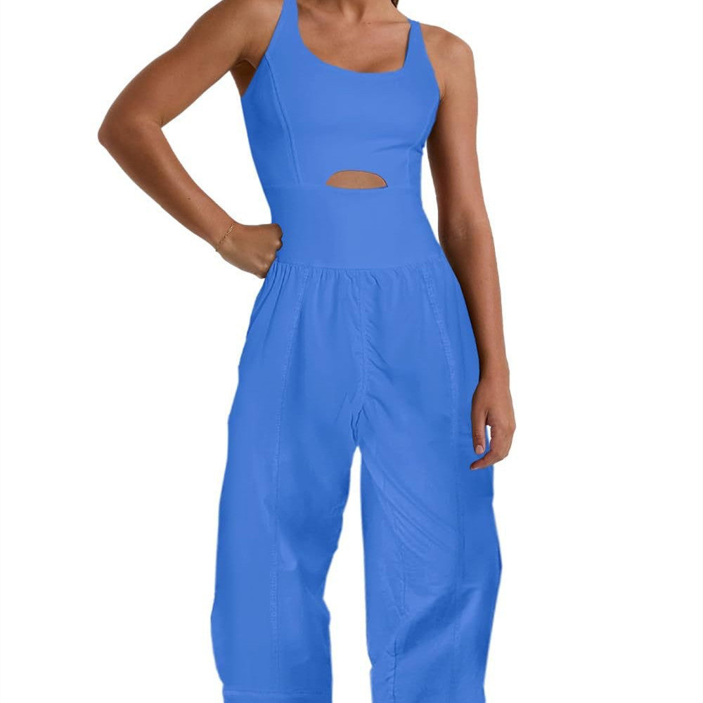 Sleeveless Sports Suit Jumpsuit for Women