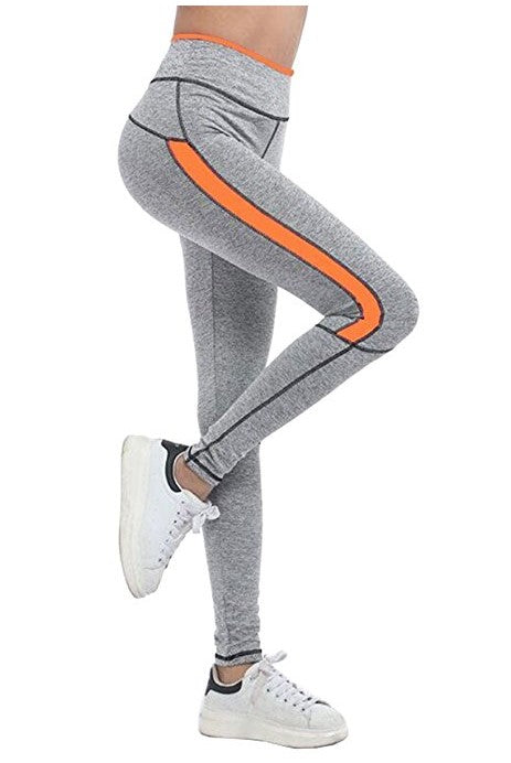 Workout Look with High Waist Stretch Yoga Pants for Women