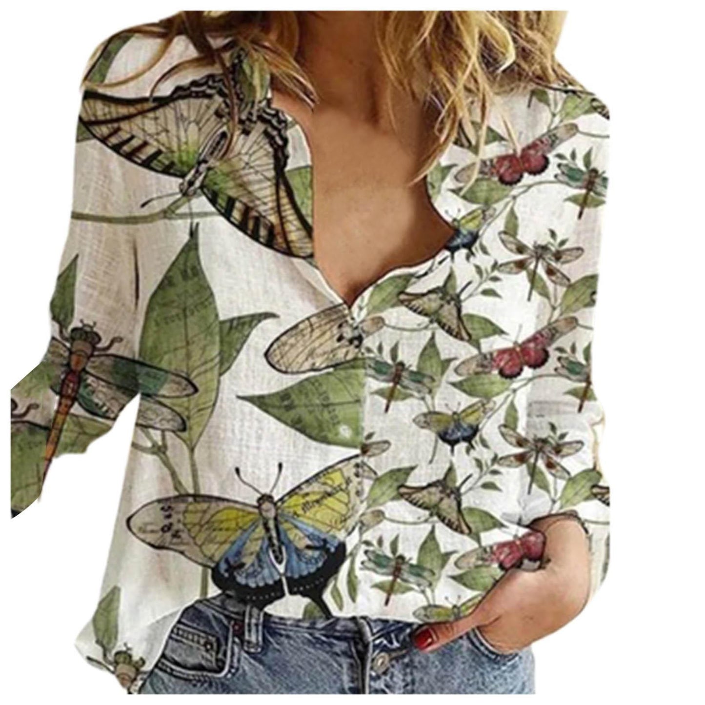 Women's Fashion Casual Shirt with Printing Series