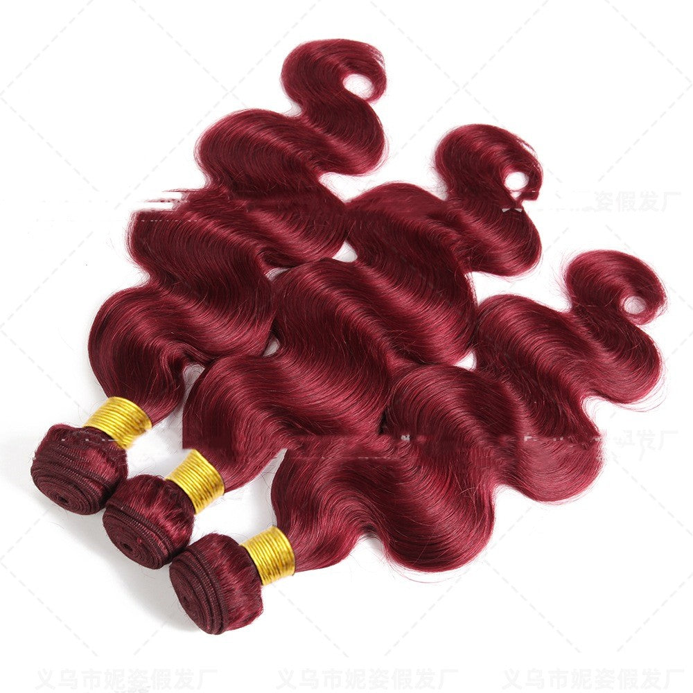 European and American Style Synthetic Hair Weaving for Chic Look