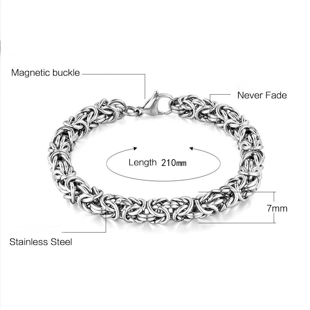 New Personalized Titanium Steel Men's Bracelet