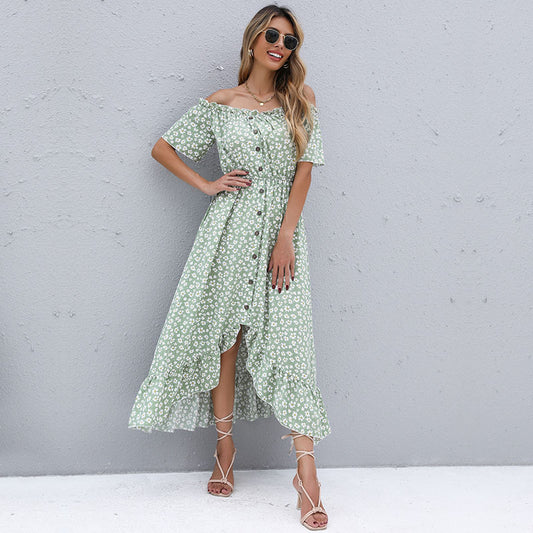 Off-shoulder Irregular Dress for Women