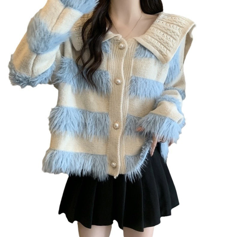 Mink Fur Sweater Coat for Women - Autumn and Winter Collection