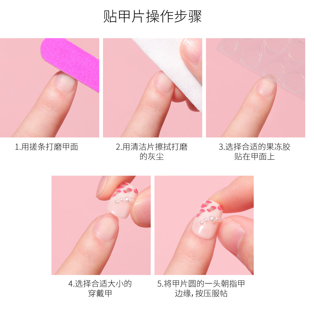 Hand-Wearable Fake Nail Art Patches