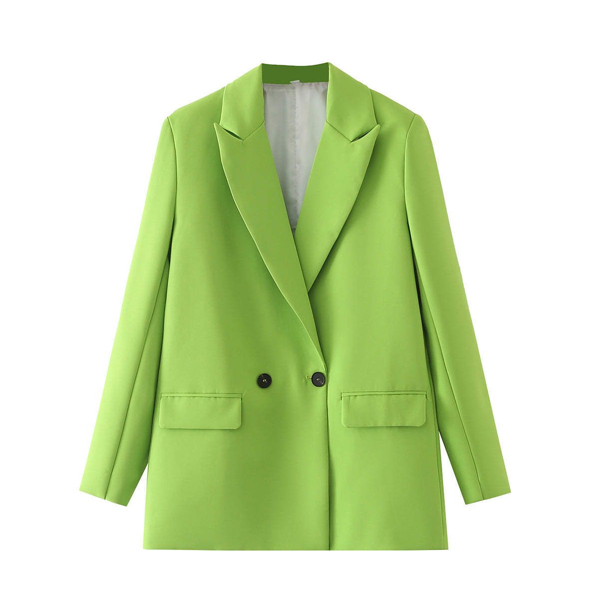 Women's Multicolor Double-Breasted Suit Coat