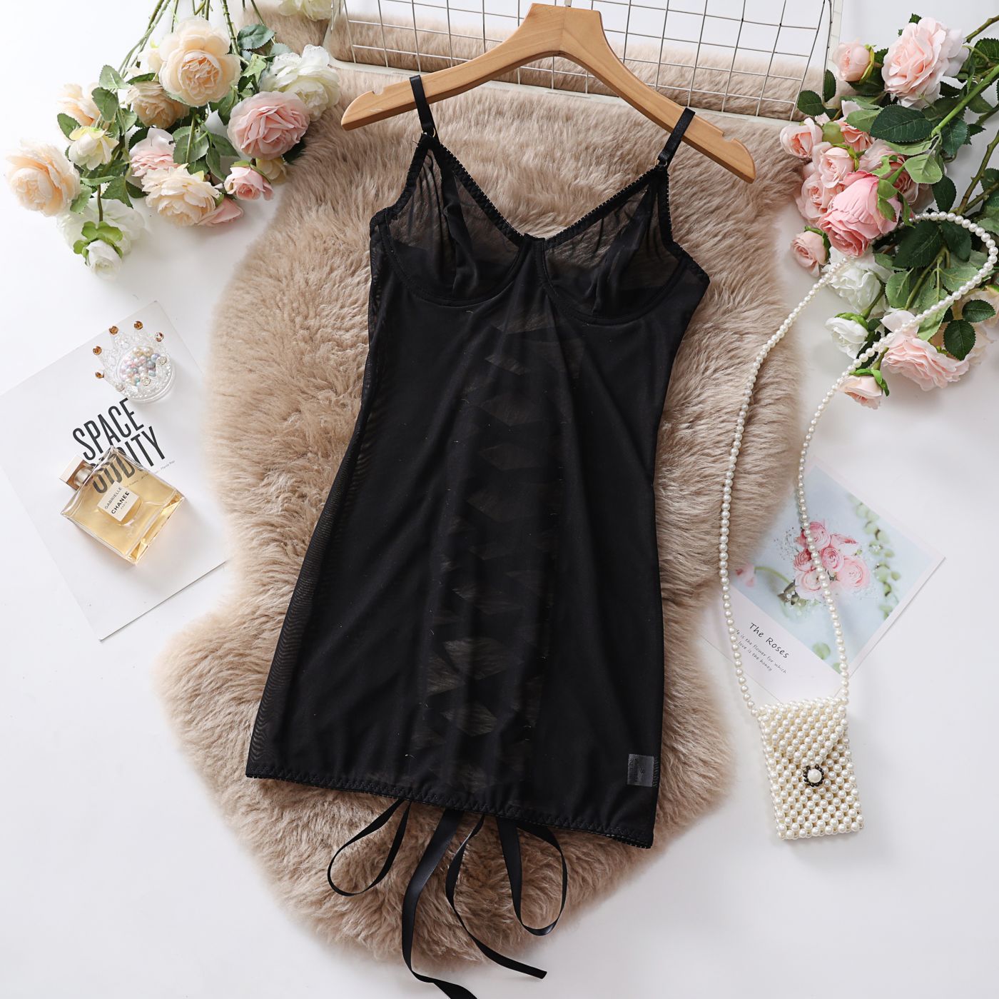 Women's Transparent Lace Polyester Fiber Jumpsuit