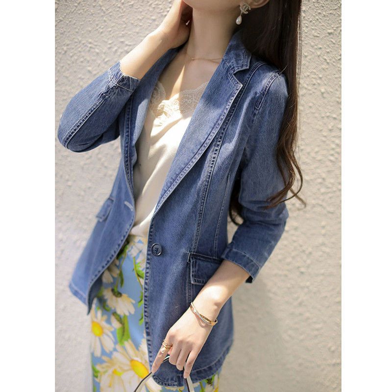 Denim Suit Jacket For Women Spring And Autumn New
