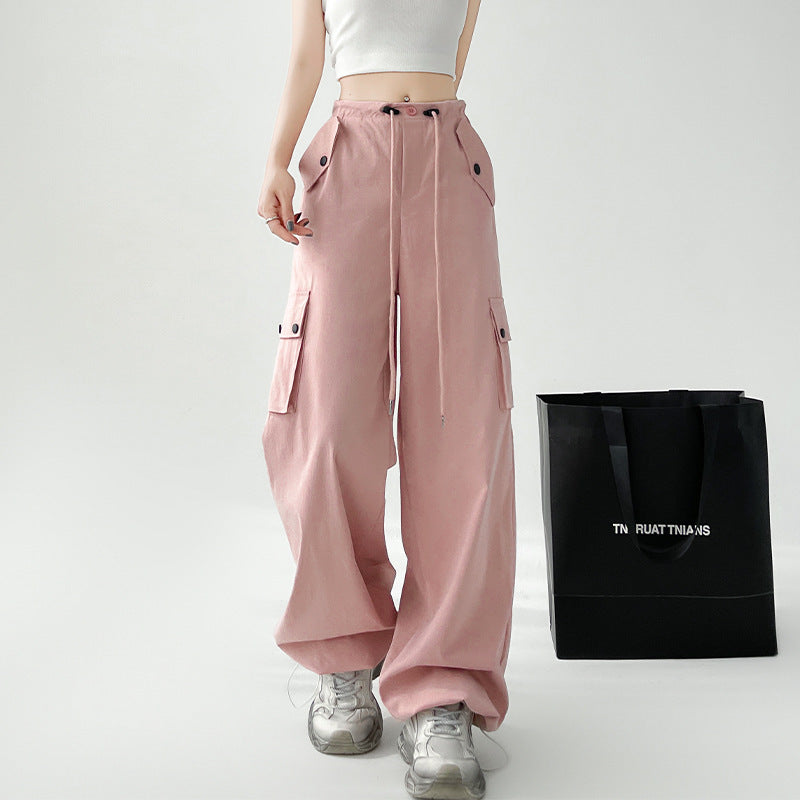 Women's High-Waist Casual Sports Wide-Leg Pants – Comfortable and Stylish Fit