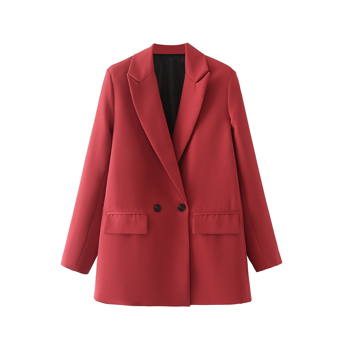 Women's Multicolor Double-Breasted Suit Coat