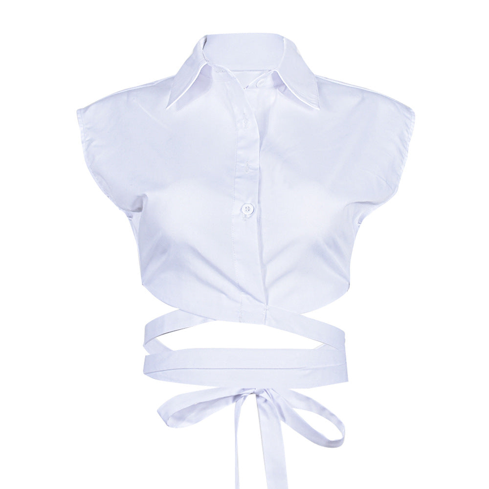 New Lace-up Trendy Shirt Top For Women