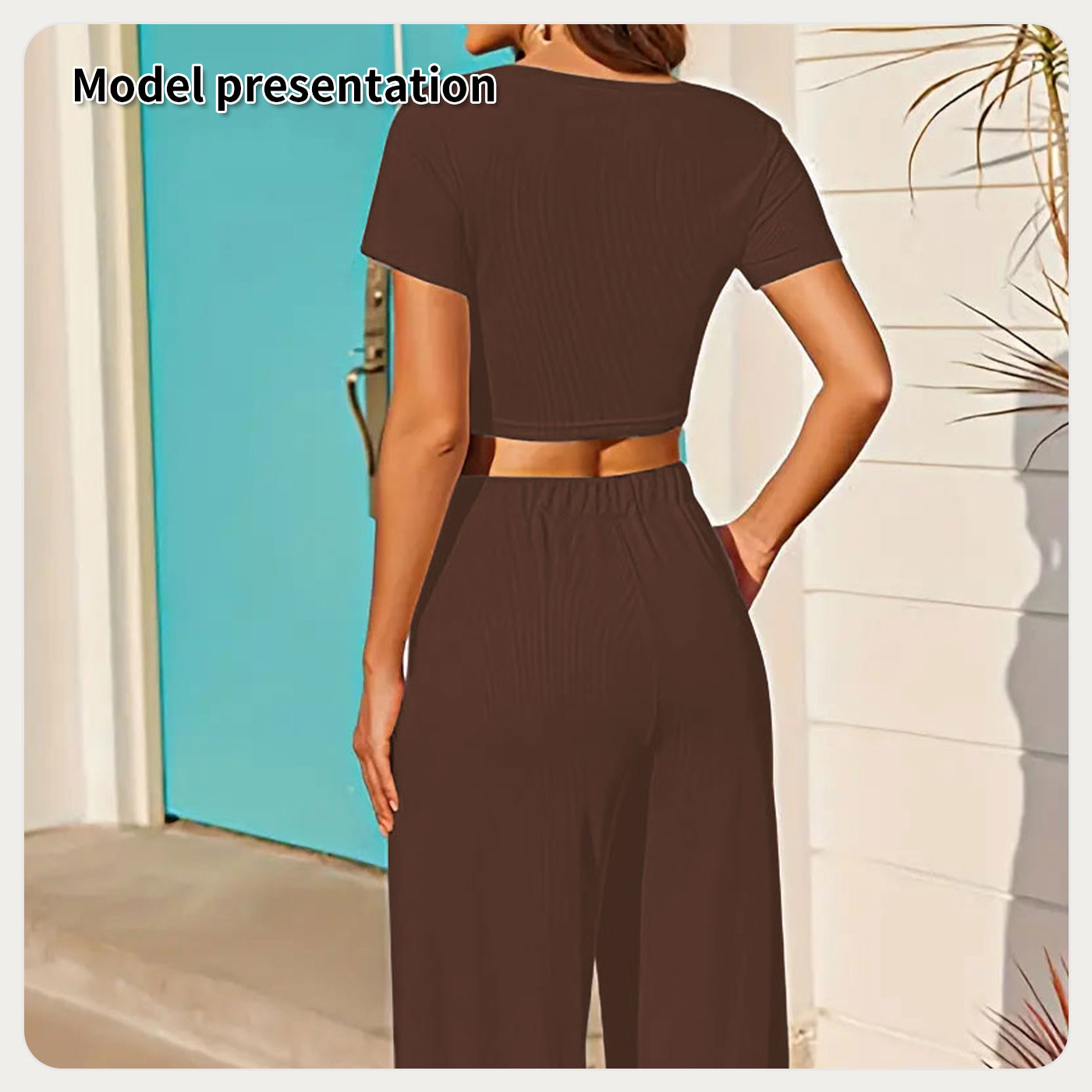 Simple Solid Color Suit for Women's Fashion