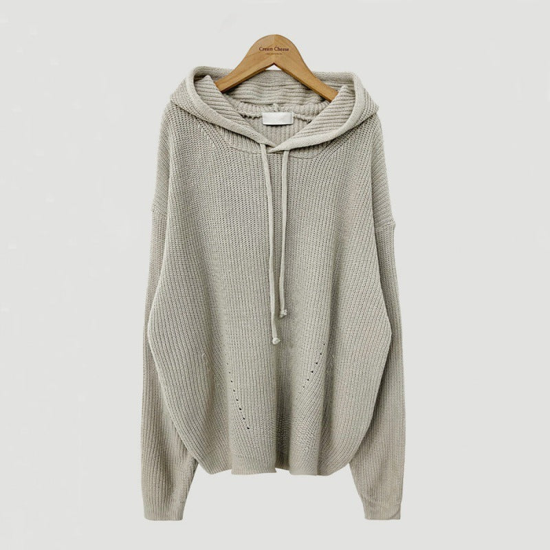 Women's Hooded Mid-Length Sweater