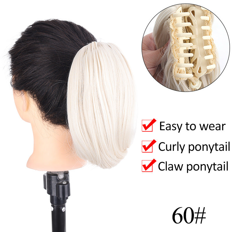 Short Ponytail Wig Grip Internet Celebrity Micro-roll Natural Braid