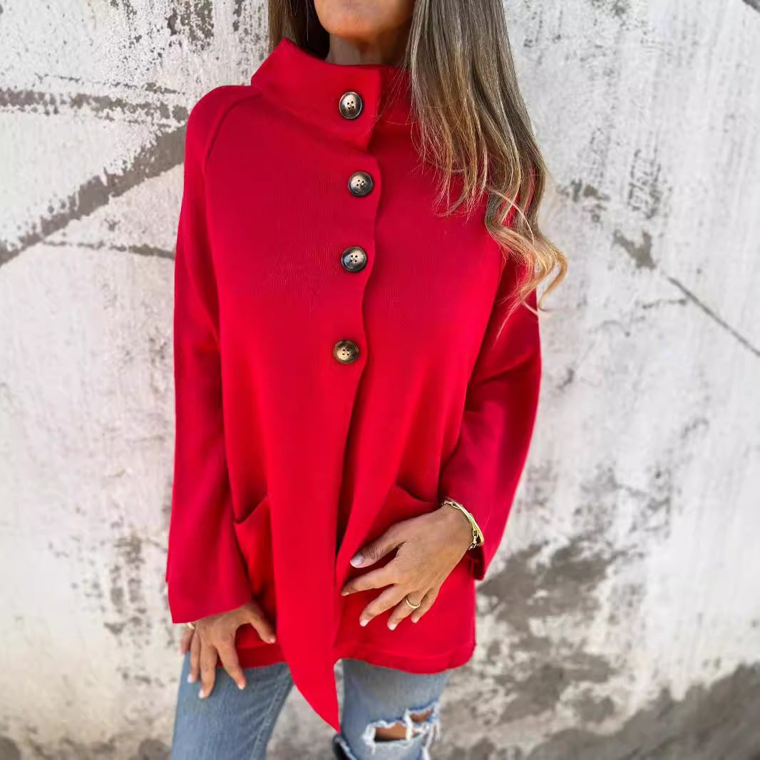 Lapel Long Sleeve Cardigan Jacket for Women