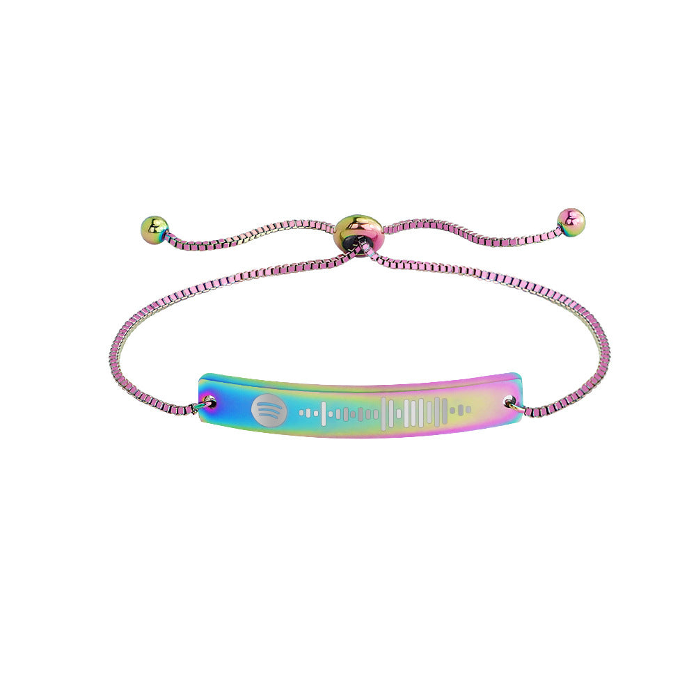 Fashion Rail Color Curved Bracelet