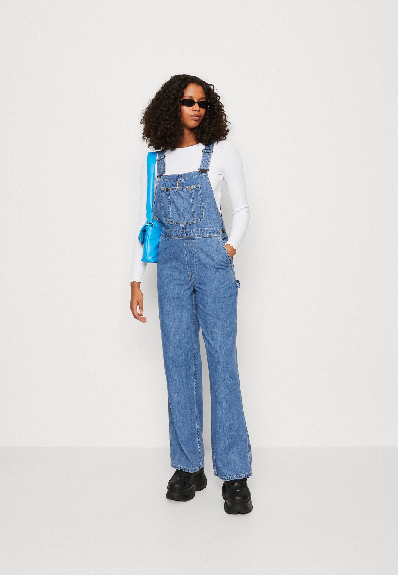 Fashionable Loose and Slimming Women's Denim Overalls