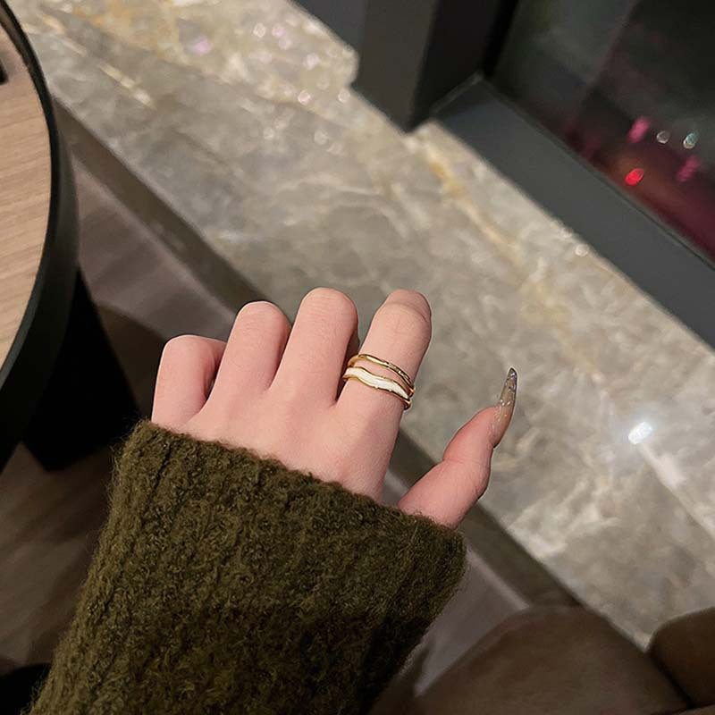 Women's Fashion Simple Quicksand Cloud Ring