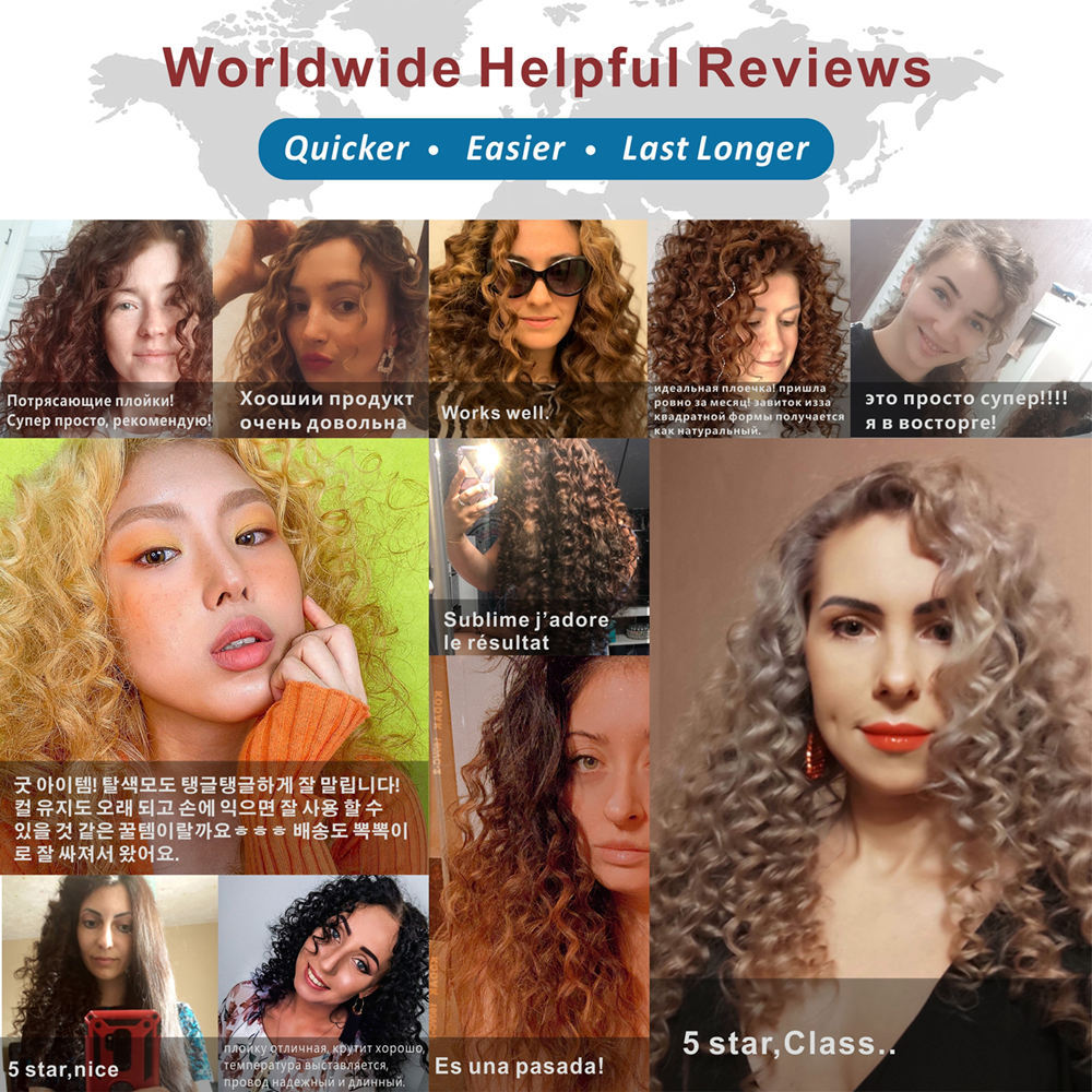 9mm Super Slim MCH Tight Curls Wand Ringlet Afro Hair Cu Rler