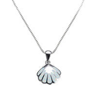 Independent Design Shell Pendant Necklace Simple Clavicle Chain