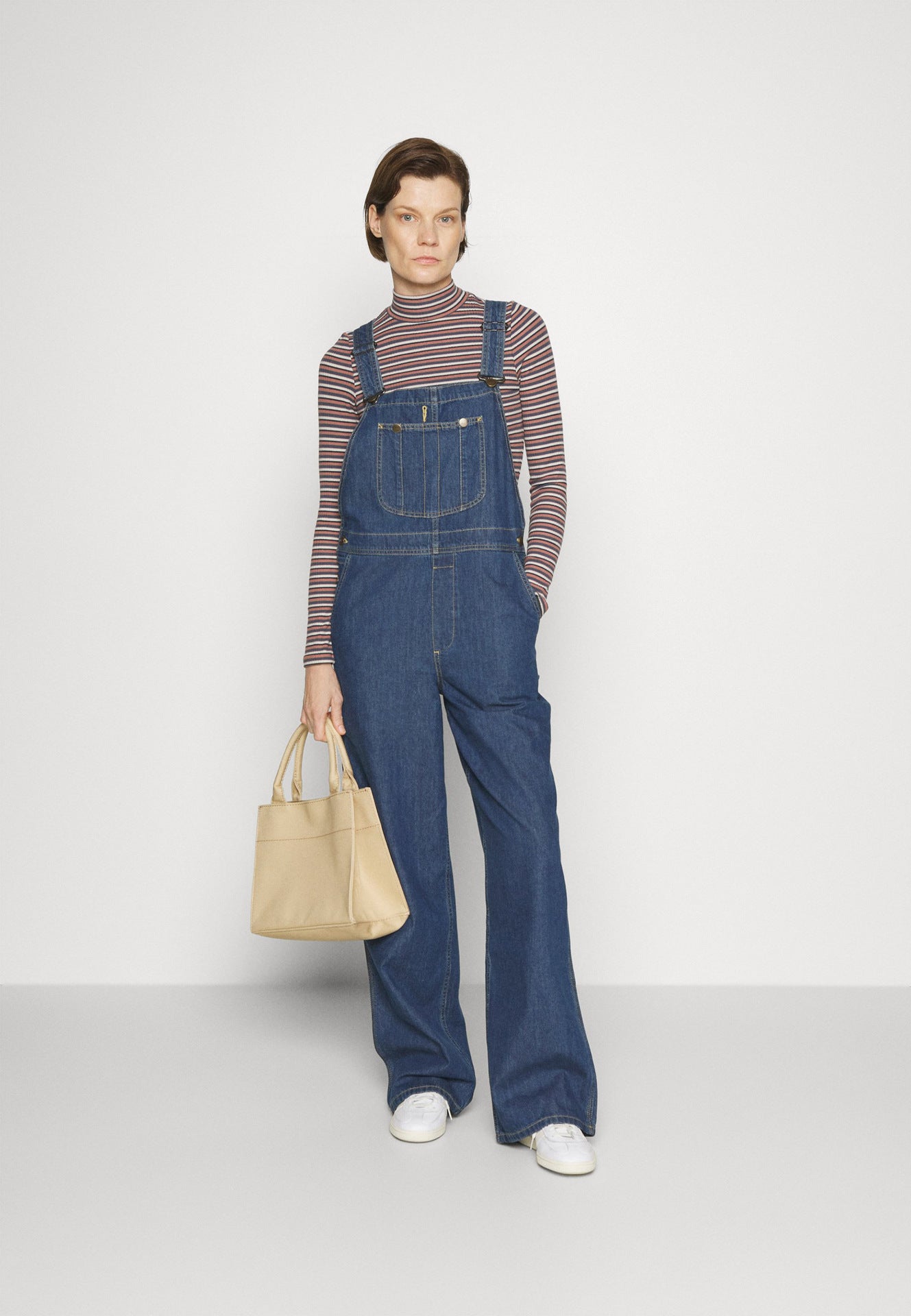 Fashionable Loose and Slimming Women's Denim Overalls