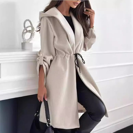 Women's Casual Long Sleeve Coat for Fall and Winter